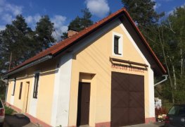 Rabštejnská Lhota, sanace vlhkého zdiva hasičské zbrojnice pomocí chemických injektáží.